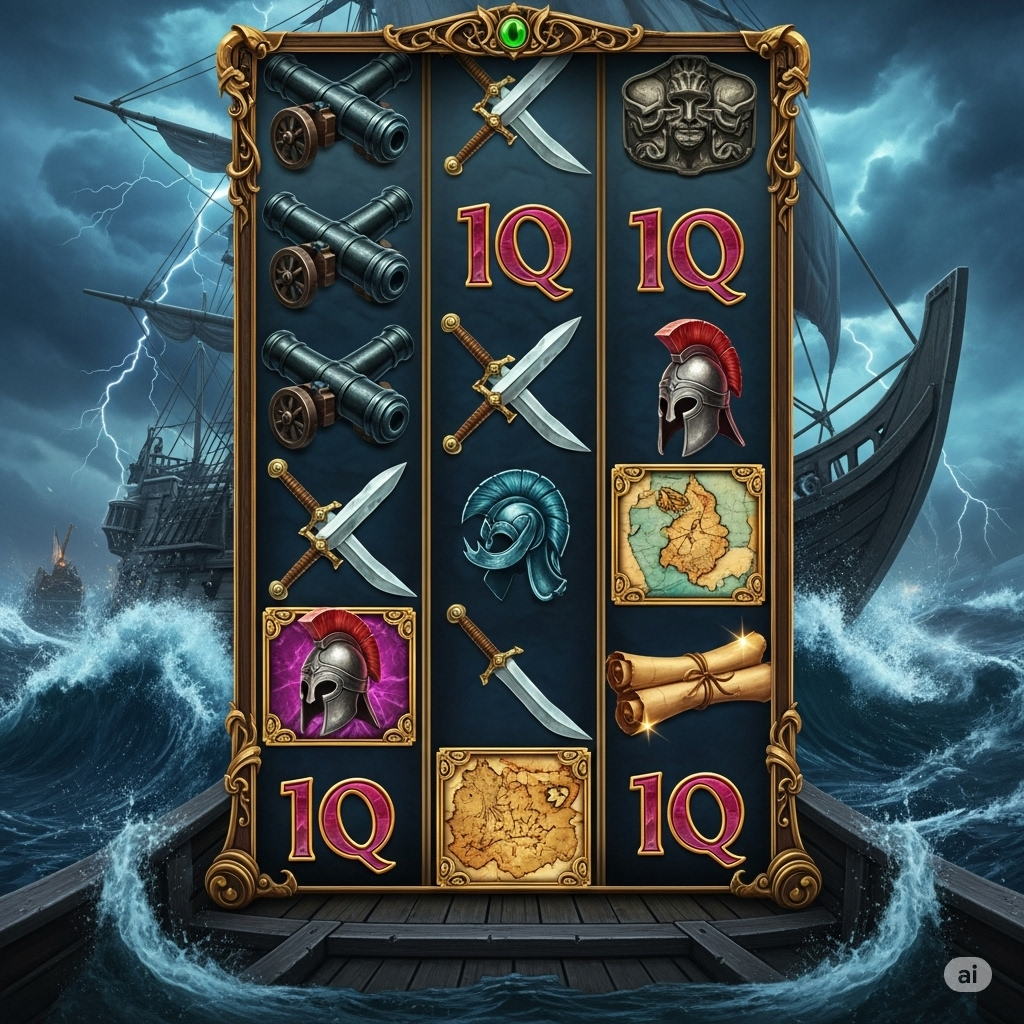 Slot dengan tema kapal perang kuno